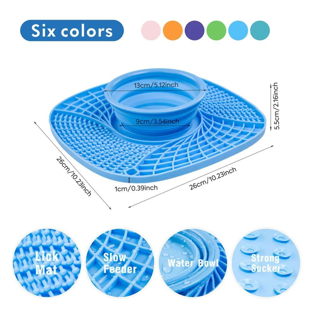 Pet Dog Slow Feeder Bowl Non Slip Puzzle Bowl Anti-Gulping
