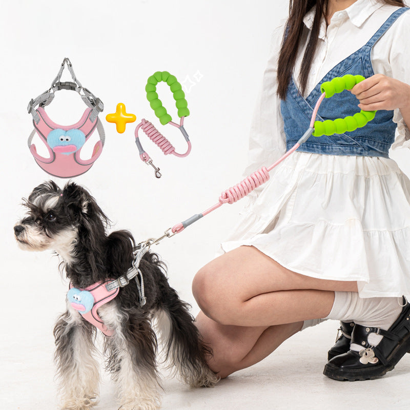 No Pull Dog Harness With Multifunction Dog Leash,Soft Adjustable No Choke Escape Proof