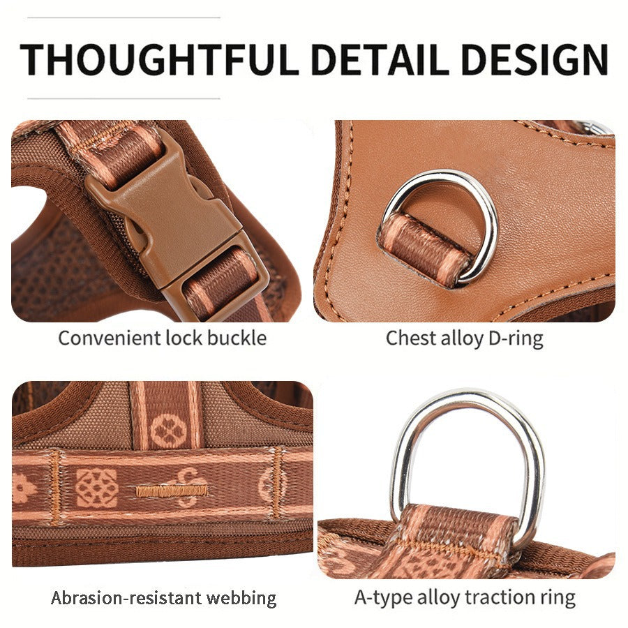 Breathable Reflective Pet Harness For Dogs