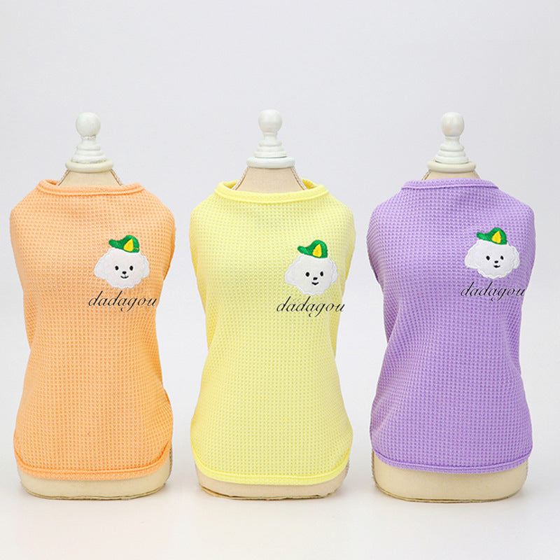 Pet Dog Fashion Embroidery Vest