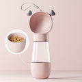 Portable Dog Water Bottle With Food Bowl Small Pet Food Container With Leak-Proof