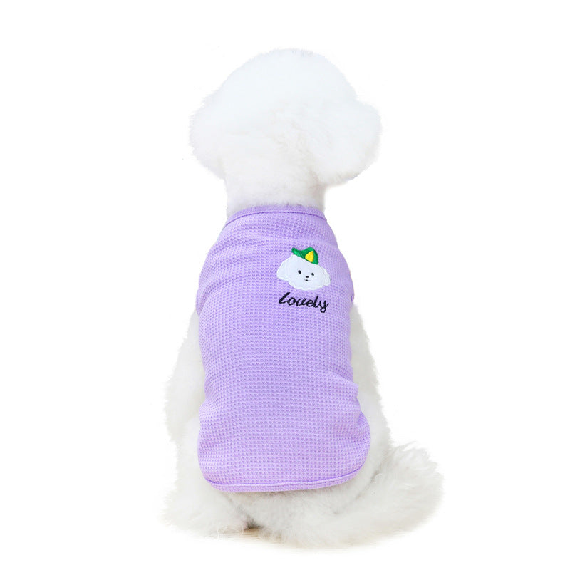 Pet Dog Fashion Embroidery Vest