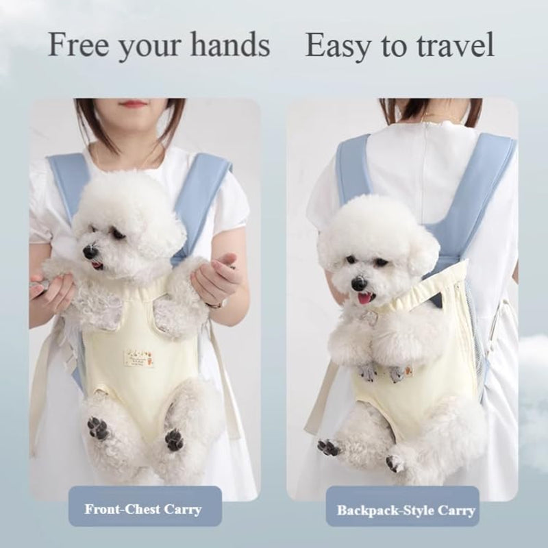 Breathable Dog Carrier Backpack Adjustable Chest Harness